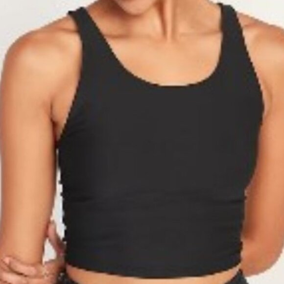Old Navy Active Black Powersoft Go Dry Long Line Sports Bra Womens XS NWT - Picture 6 of 7
